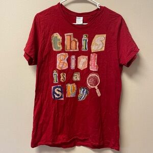 Port and Company Red Graphic Tee - 'This Girl is a Spy'
